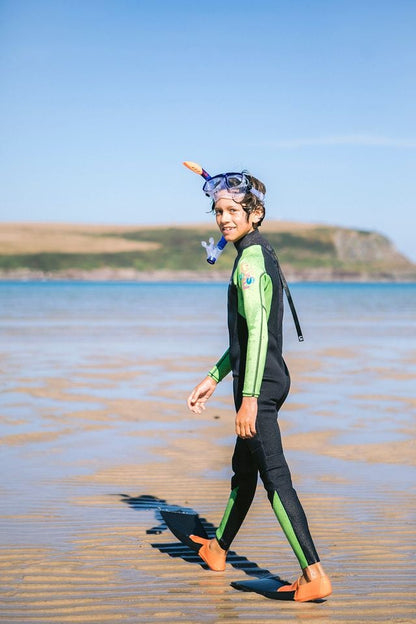 C Skins Element 3/2mm Kids Wetsuit 2025 - Anthracite / Lime