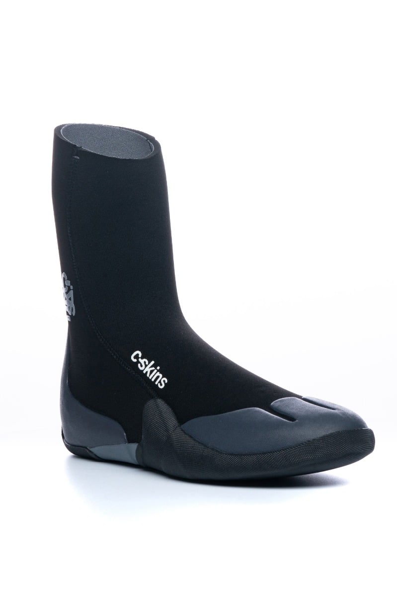 C Skins Legend 5mm Round Toe Wetsuit Boots - Black/Charcoal