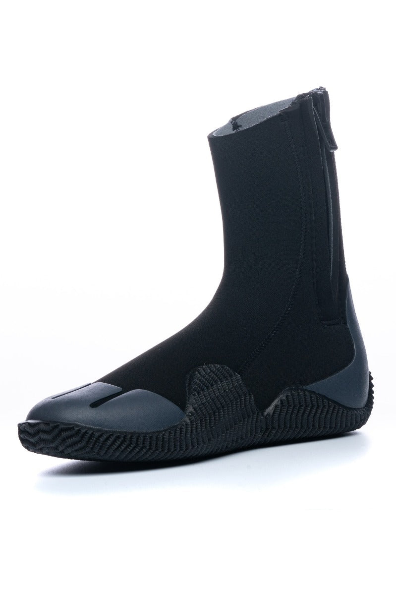 C-Skins Legend 5mm Zipped Round Toe Wetsuit Boots - Black/Charcoal