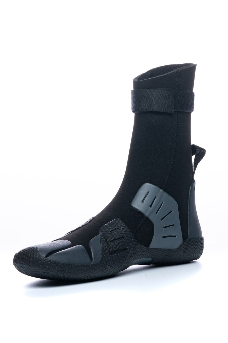 C Skins Session 5mm Adult Round Toe Boots - Black/Charcoal