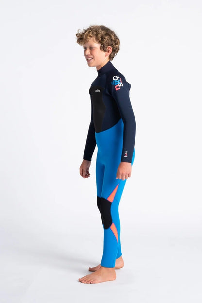 C Skins Legend 5/4/3mm Back Zip Youth Wetsuit - Cyan / Slate