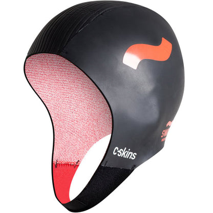C Skins Research Freedom 3mm Swim Cap - Black - Full View