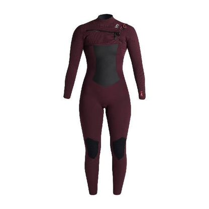 C-Skins NuWave ReWired 4/3mm Womens GBS Chest Zip Wetsuit in Rust