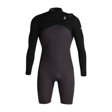 C-Skins NuWave Session Lite 2mm Mens FL Chest Zip Shorty - Meteor / Black