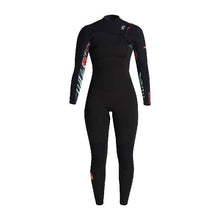 C-Skins NuWave Solace 4/3mm Womens GBS Chest Zip Wetsuit in Raven Black / Black X