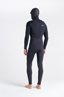 C Skins ReWired 5/4mm Hooded Chest Zip Wetsuit 2025 - Anthracite / Black
