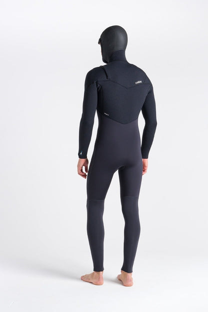 C Skins ReWired 5/4mm Hooded Chest Zip Wetsuit 2026 - Anthracite / Black