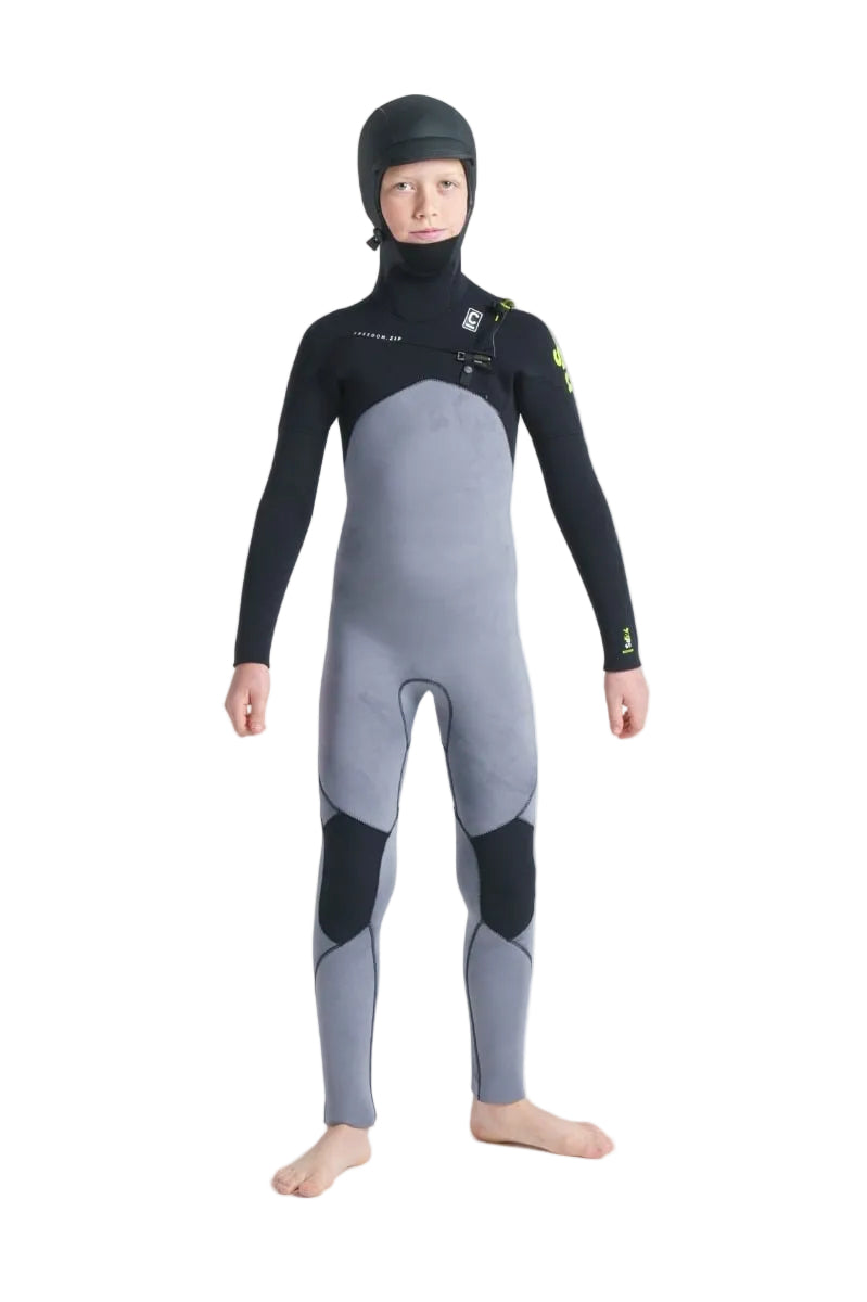 C Skins Session 5/4mm Hooded Kids Wetsuit