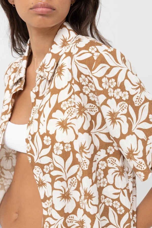 Rhythm Pacific Short Sleeve Shirt - Golden