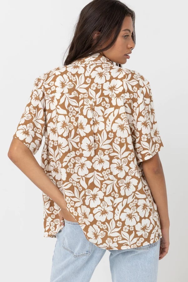 Rhythm Pacific Short Sleeve Shirt - Golden