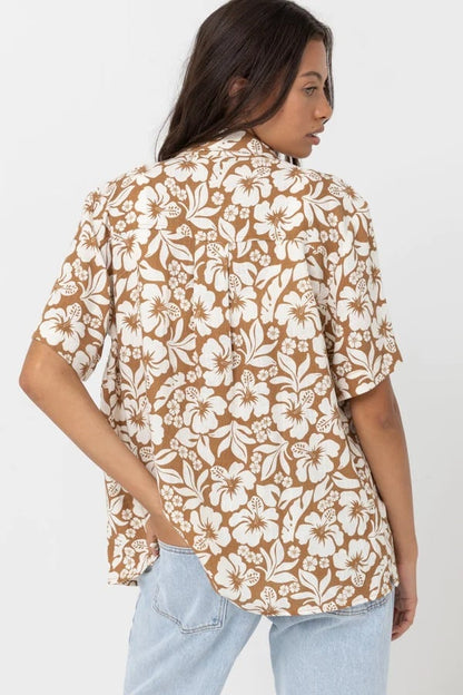 Rhythm Pacific Short Sleeve Shirt - Golden