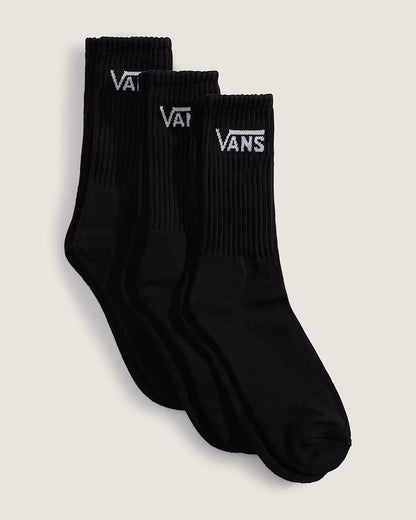 Vans Classic Crew Socks Multi Pack (3 Pairs) - Black