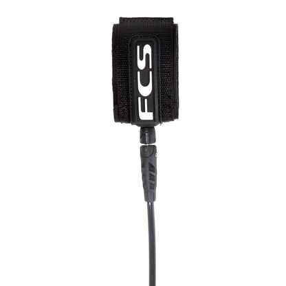 FCS Regular 8ft Classic Surfboard Leash - Black 2020