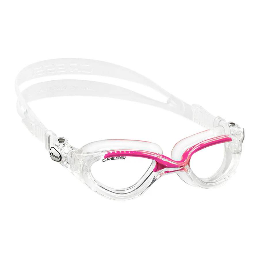 Cressi Flash Women's Swim Goggles - Clear / Pink