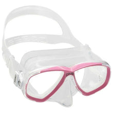 Cressi Perla Swim Adult Snorkel Face Mask in Clear/Pink