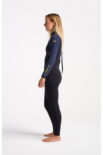 C-Skins NuWave Element 3/2mm Women's Back Zip Wetsuit 2024 - Black / Slate / Saffron