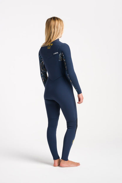 C-Skins NuWave Solace 4/3mm Women's GBS Chest Zip Wetsuit 2025 - Bluestone / Bluestone X