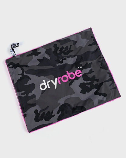 Dryrobe Cushion Cover - Black Camo/Pink
