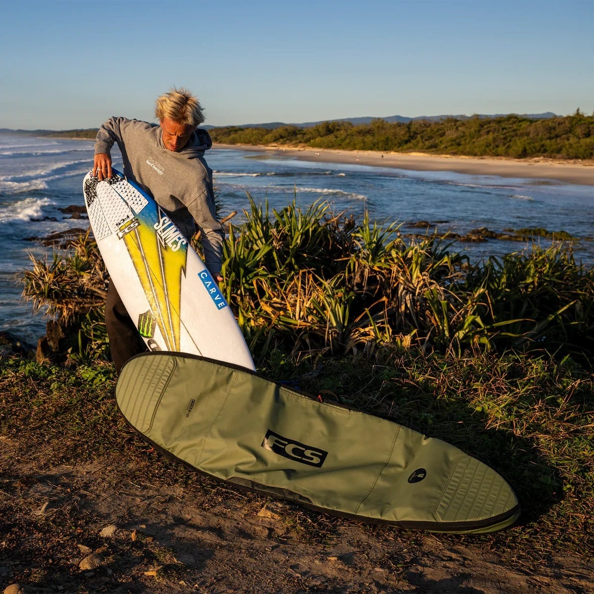 FCS Day-X Mid-Length Surfboard Bag - Alpine