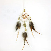 Pineapple Island Feather Charm Dreamcatcher - White