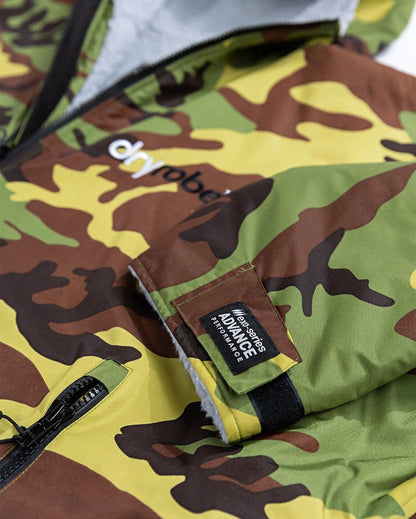 Dryrobe Advance Long Sleeve Changing Robe - Camo / Grey