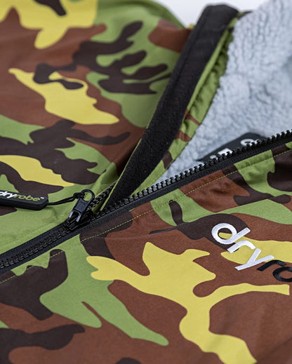 Dryrobe Advance Long Sleeve Changing Robe - Camo / Grey