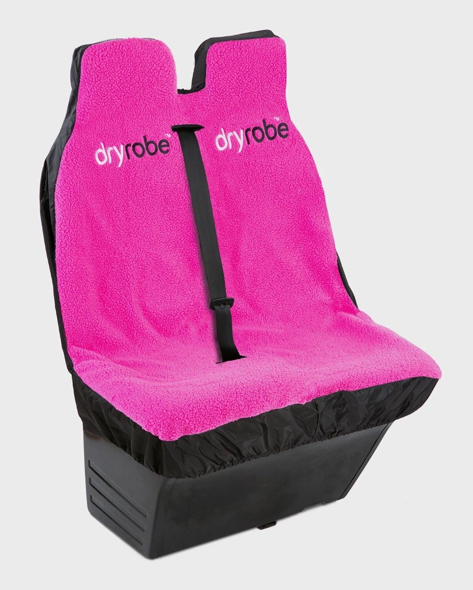 Dryrobe Double Car/Van Seat Cover in Black/Pink