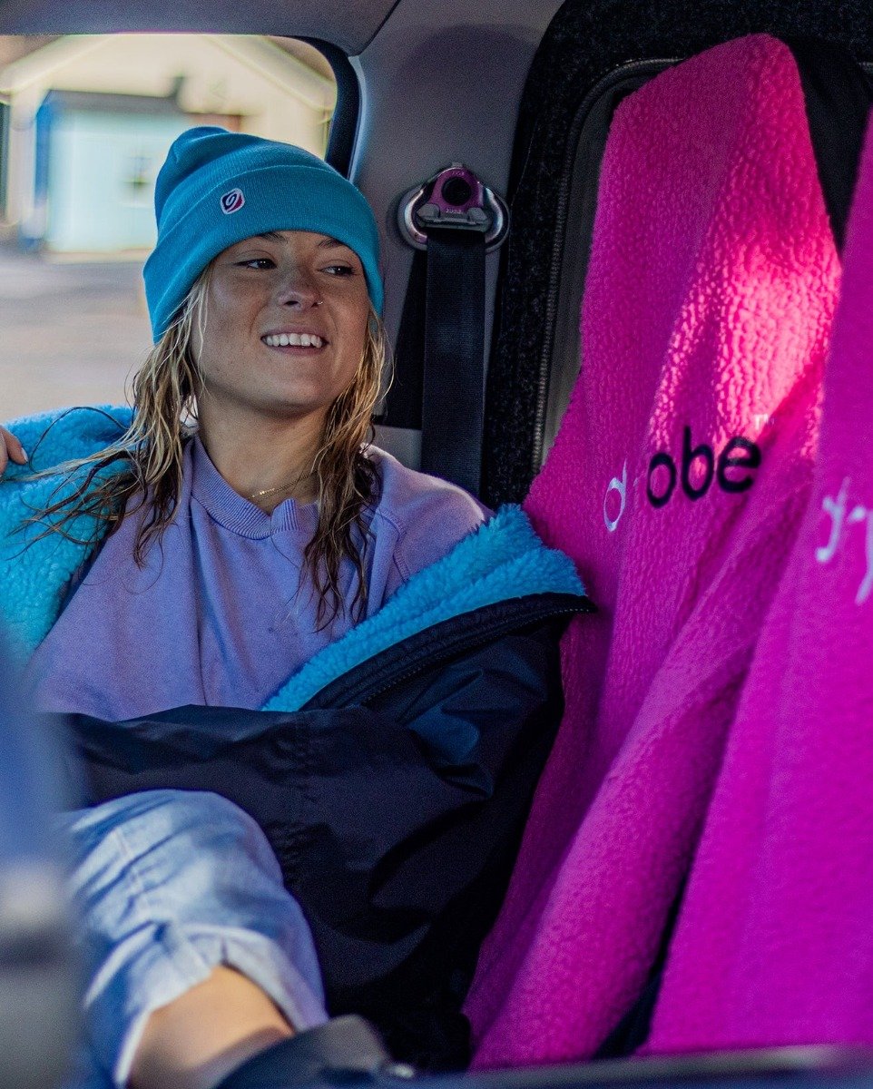Dryrobe Double Car/Van Seat Cover - Black/Pink