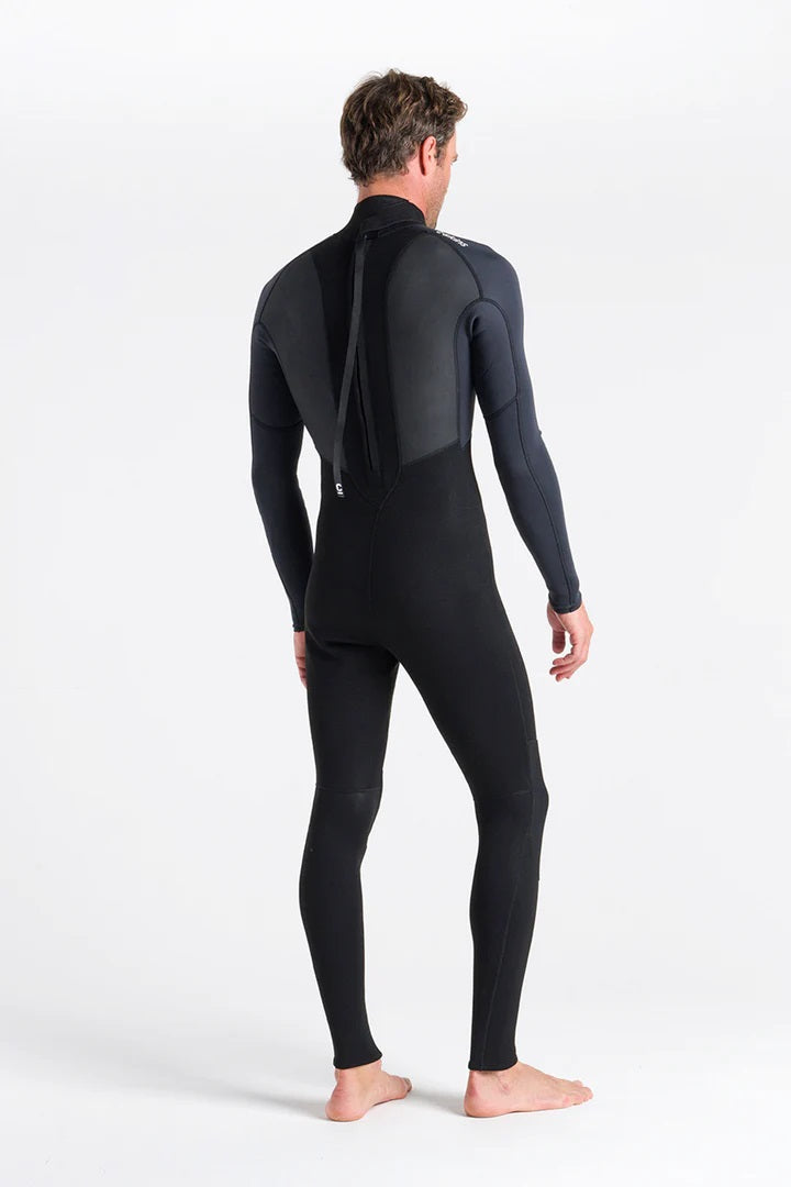 C Skins Element 3/2mm Men's Summer Wetsuit 2025 - Black/Anthracite/Cyan