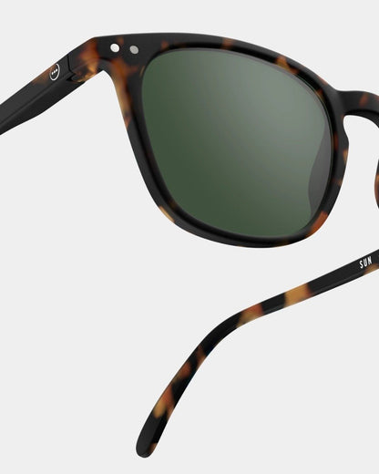 Izipizi #E SUN Sunglasses - Tortoise / Green Lenses