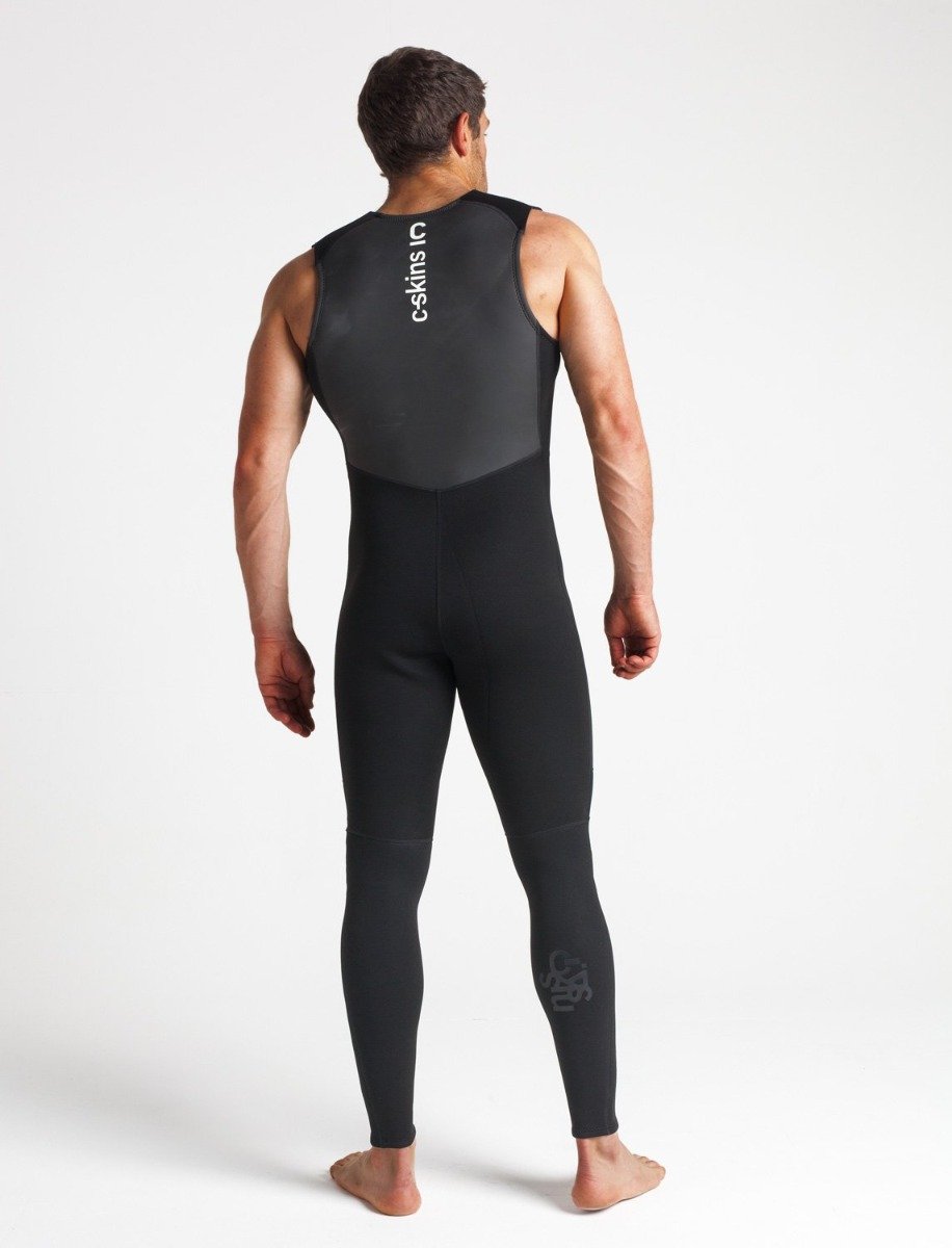 C Skins Element 3/2mm Mens Long John 2021 - Black - Back