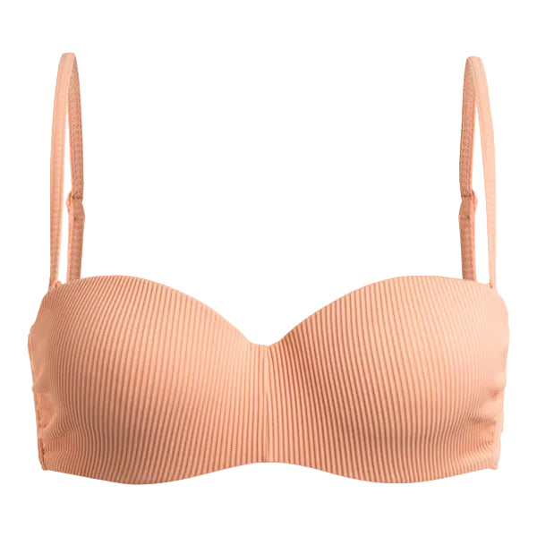 Roxy Love Rib The Beach Vibe Women's Bikini Top - Salmon