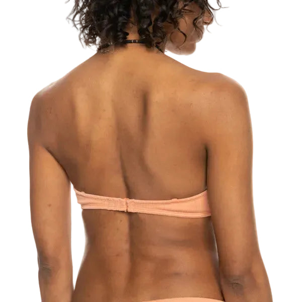 Roxy Love Rib The Beach Vibe Women's Bikini Top - Salmon