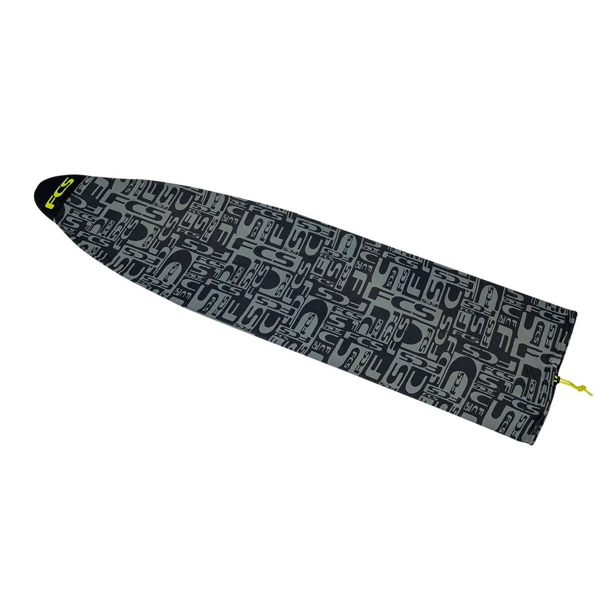 FCS Stretch All Purpose Board Cover in Monogram Coal/Lime