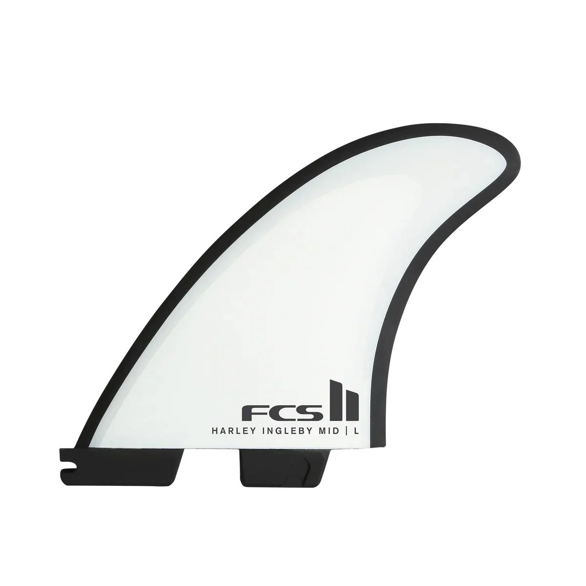 FCS II Harley Mid PC Tri-Quad Fin Set - Large - White