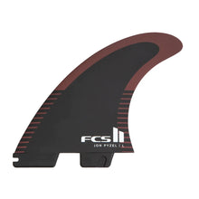 FCS II Pyzel Performance Core Tri Fins in Black / Shiraz