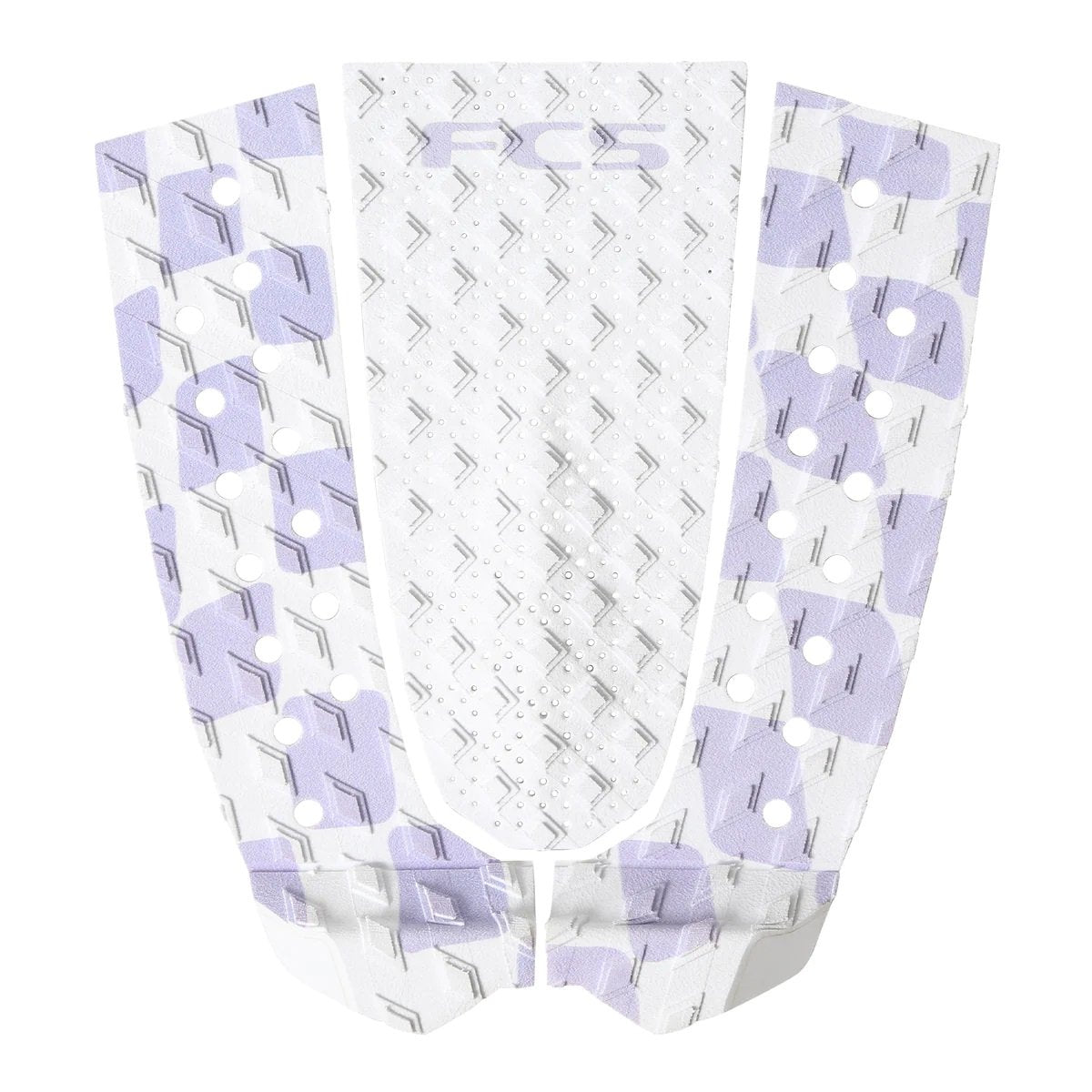 FCS Caroline Marks Eco 3-Piece Surfboard Traction Pad in Lavender/White Check