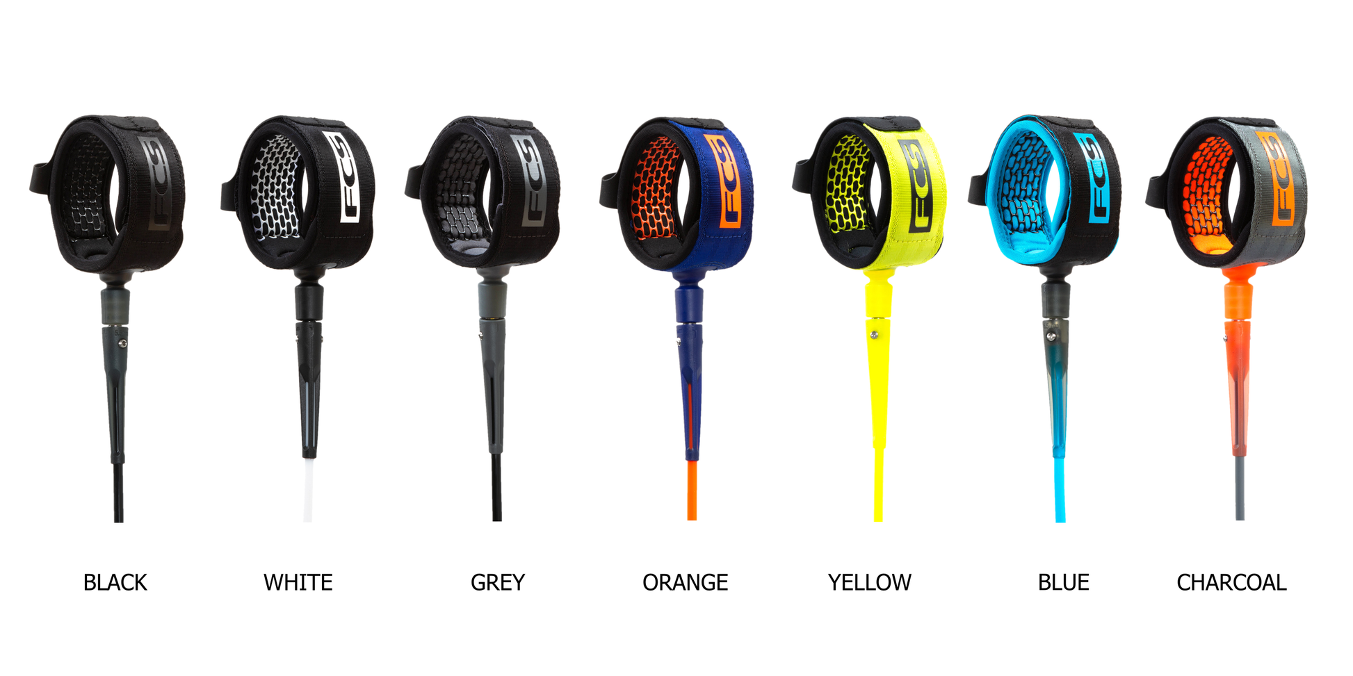 FCS Essential Series Surfboard Leash all Colours