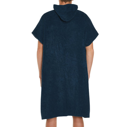 FCS  Youth Towelling Robe heather Navy