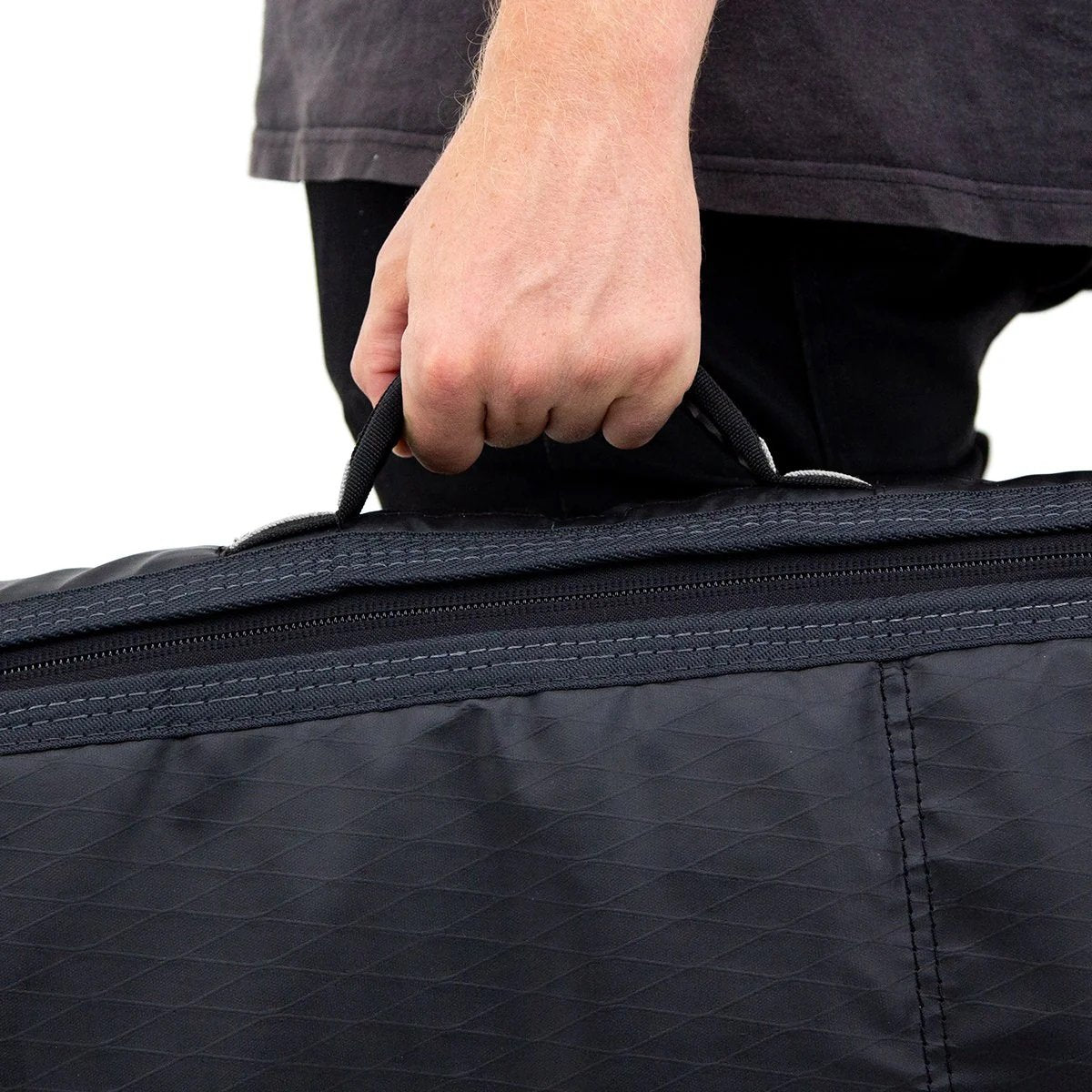 FCS Travel 2 Wheelie Longboard Bag - Black/Grey
