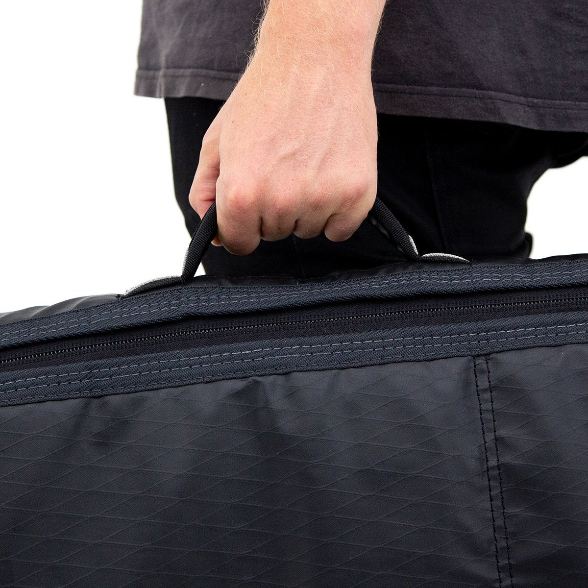 FCS Travel 1 Longboard Cover - Black/Grey
