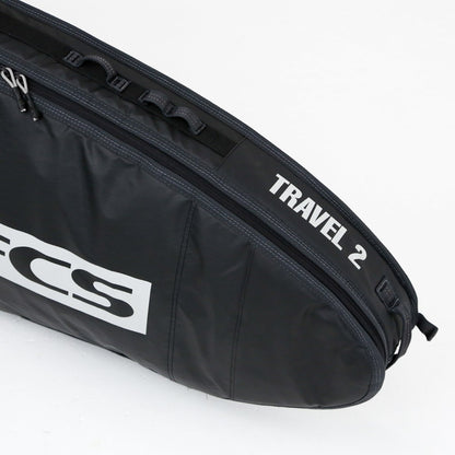 FCS Travel 2 Fun Board Cover - Black/Grey