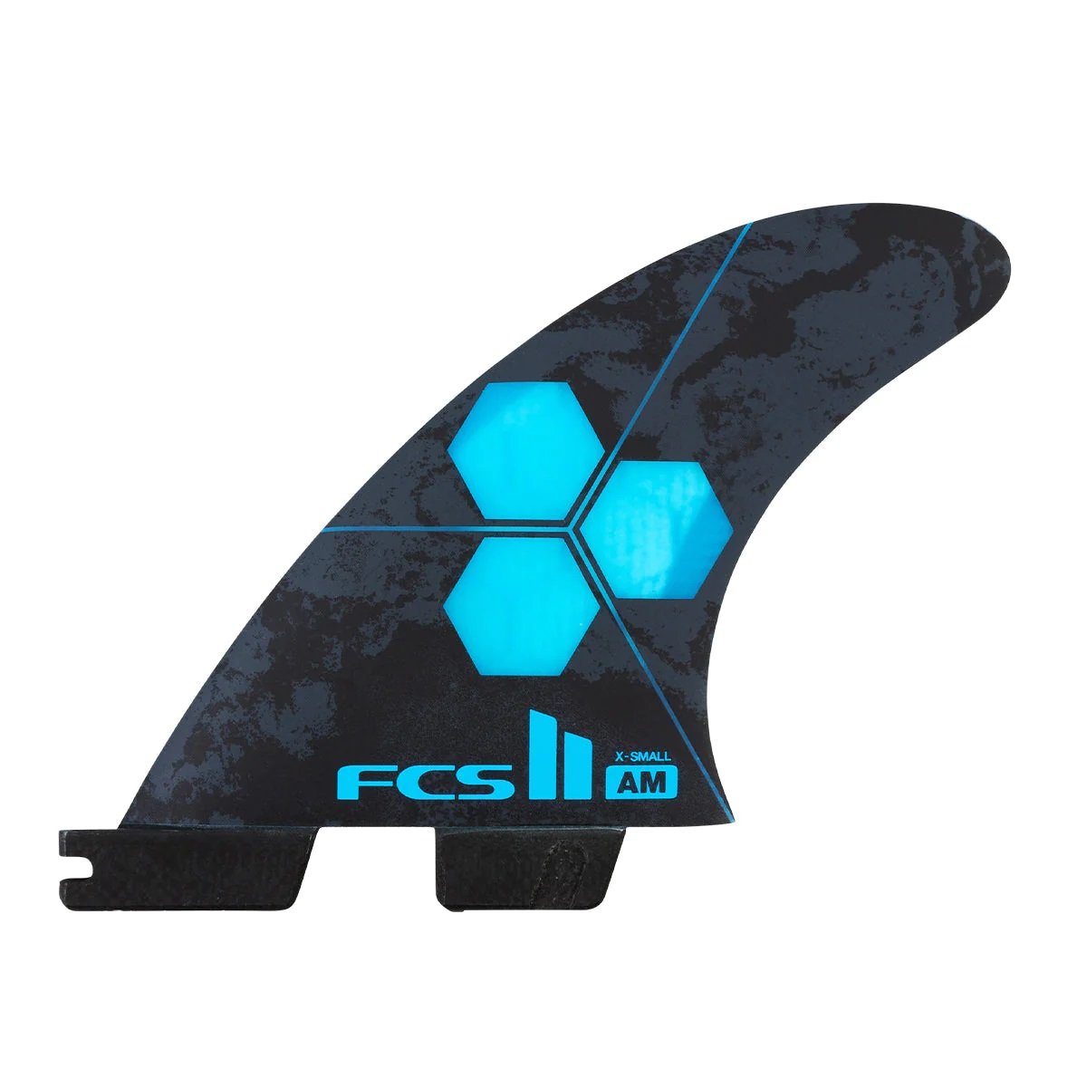 FCS II Al Merrick Performance Core Tri Fins in Cyan