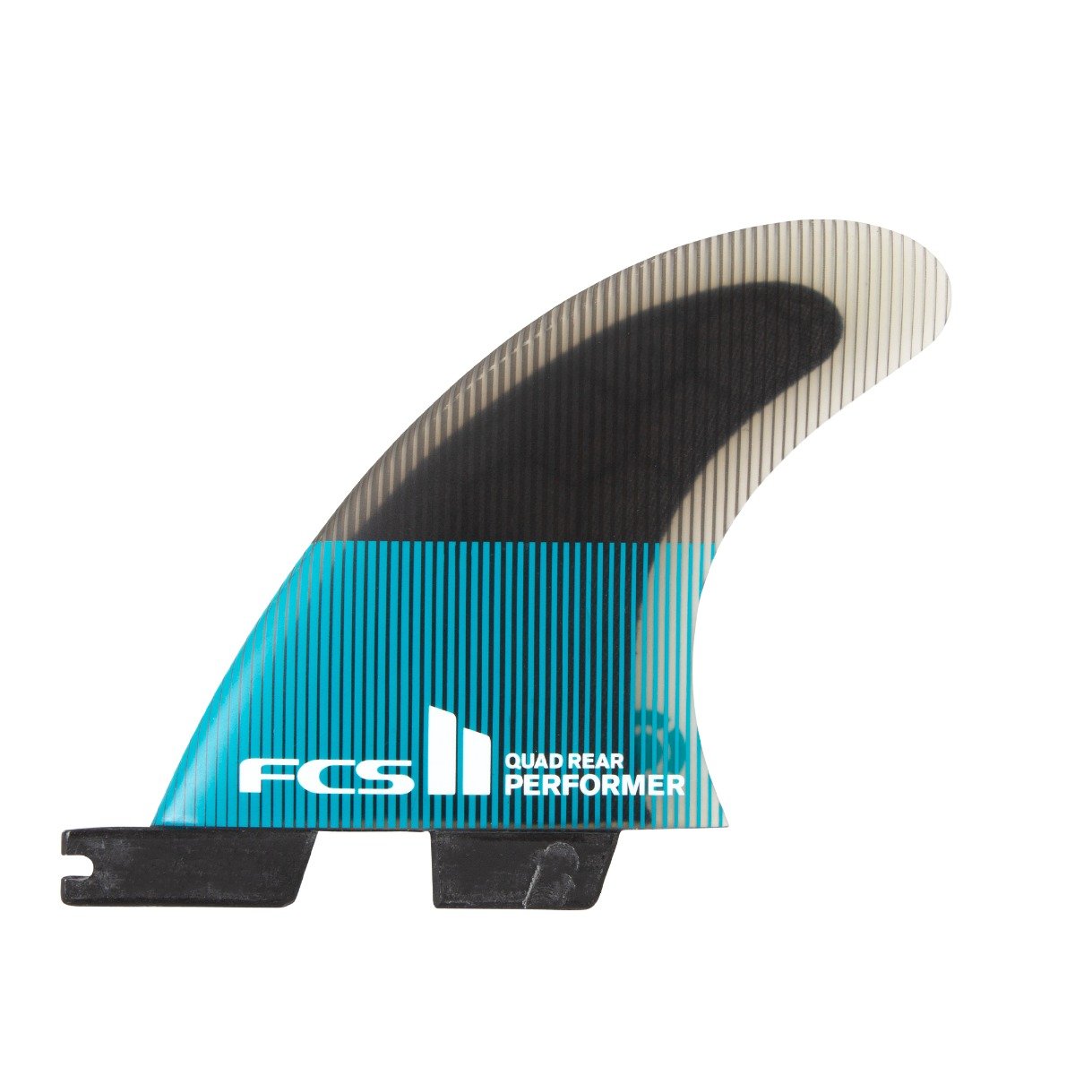 FCS II Performer PC Quad Rear Fins - Teal/Black