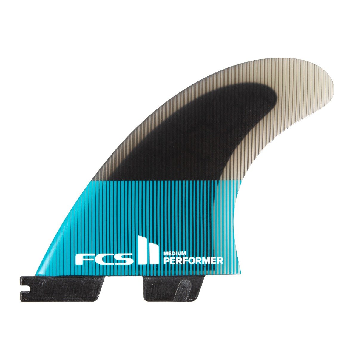 FCS II Performer PC Quad Fins - Teal/Black