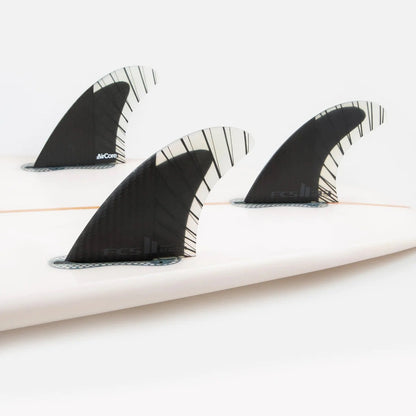 FCS II Reactor PC Carbon Tri Fins - Large - Black/Charcoal