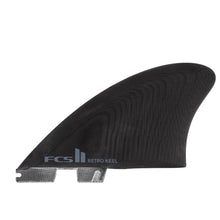 FCS II Retro Keel Performance Glass Twin Fins in Black