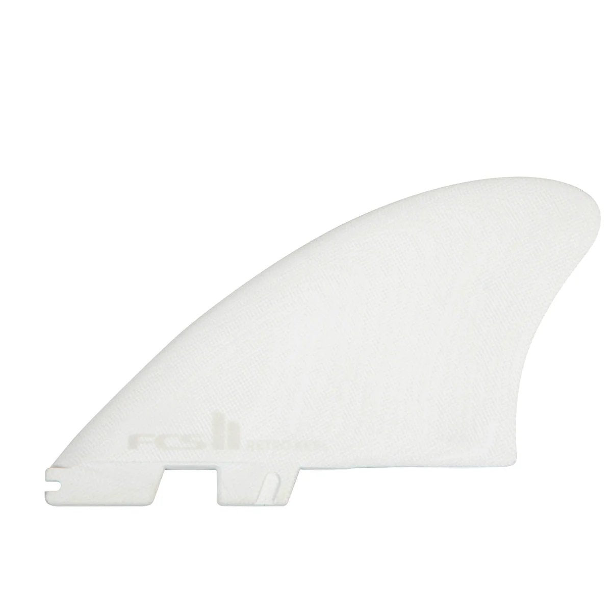 FCS II Retro Keel Performance Glass Twin Fins in White