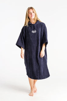Robie Robes Original Unisex Long Sleeve Changing Robe - India Ink - Front