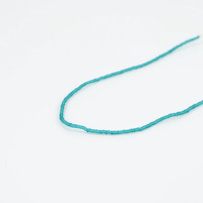 Pineapple Island Ka'anapali Frosted Glass Beaded Necklace - Light Blue